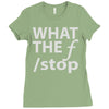 what the f stop Ladies Fitted T-Shirt