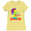 skate face Ladies Fitted T-Shirt