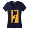 rock climbing wall climb indoor outdoor 2 Women's V-Neck T-Shirt