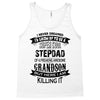 Super Cool Stepdad Of A Freaking Awesome Grandson Tank Top