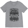 Real Kings Are Born On December 25 V-Neck Tee