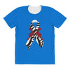 carcinoid cancer ribbon and rose All Over Women's T-shirt