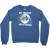 my pointer rides shotgun Crewneck Sweatshirt