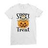 halloween pug Ladies Fitted T-Shirt