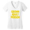 grown adult person Women's V-Neck T-Shirt