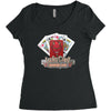 lucky devil gambling cards Women's Triblend Scoop T-shirt
