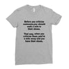 criticize Ladies Fitted T-Shirt