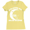 i black out solar ec;ipse Ladies Fitted T-Shirt