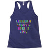 ONE DAY SOMAONE IS GOING TO HUG YOU SO TIGHT THAT ALL OF YOUR BROKEN P Racerback Tank