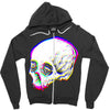 skull glitch Zipper Hoodie