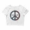 peace in our time vectorized Crop Top