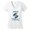 Pops is my Name Fishing Is My Game Women's V-Neck T-Shirt