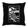 beard and ride Throw Pillow