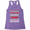 santa only comes once a year gramma is always here to cheer Racerback Tank