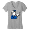 go to jail monopoly Women's V-Neck T-Shirt
