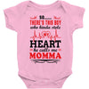 There's This Boy Who Stole My Heart He Calls Me Momma Baby Bodysuit