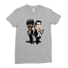 pulp fiction caricature ideal birthday gift present Ladies Fitted T-Shirt
