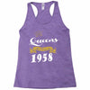 queens are born in 1958 Racerback Tank