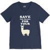 Save The Drama For Your Lama V-Neck Tee