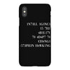 intelligence is the ability to adapt to change iPhoneX Case
