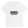 baby not midget do not toss V-Neck Tee