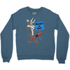 looney tunes genius at work Crewneck Sweatshirt