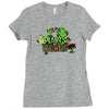 plants vs Ladies Fitted T-Shirt