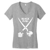 black flag Women's V-Neck T-Shirt