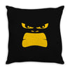 angry gorilla face Throw Pillow
