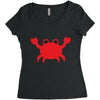 crabby Women's Triblend Scoop T-shirt