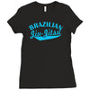 brazilian jiu jitsu  mma boxen fight Ladies Fitted T-Shirt
