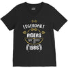 legendary riders are born in 1986 V-Neck Tee