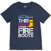Forget Glass Slippers This Princess Wears Fire Boots V-Neck Tee