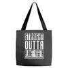 straight outta planet vegeta Tote Bags