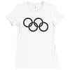 olympic rings Ladies Fitted T-Shirt