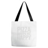 pizza makes me happy Tote Bags