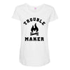Trouble Maker Maternity Scoop Neck T-shirt