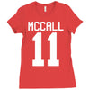mccall 11 t shirt tee tshirt teenwolf Ladies Fitted T-Shirt