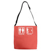 fishing   problem solved mens funny Adjustable Strap Totes