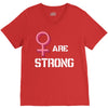 Women's March We Are Strong V-Neck Tee