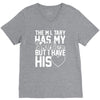 military has my soldier i have his heart V-Neck Tee