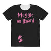 Muggle On Board Pink All Over Women's T-shirt