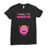 Creating a Lil Monster Baby Girl Ladies Fitted T-Shirt