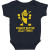 peanut butter jelly time banana Baby Bodysuit