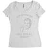 i'm awesome  funnycomic deal with it party retro cool Women's Triblend Scoop T-shirt