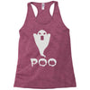 ghost poo Racerback Tank