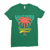 California Summer For Ladies Fitted T-Shirt