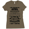 I Am An April Women Ladies Fitted T-Shirt