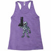 time traveling cyborg Racerback Tank