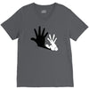 rabbit hand shadow V-Neck Tee